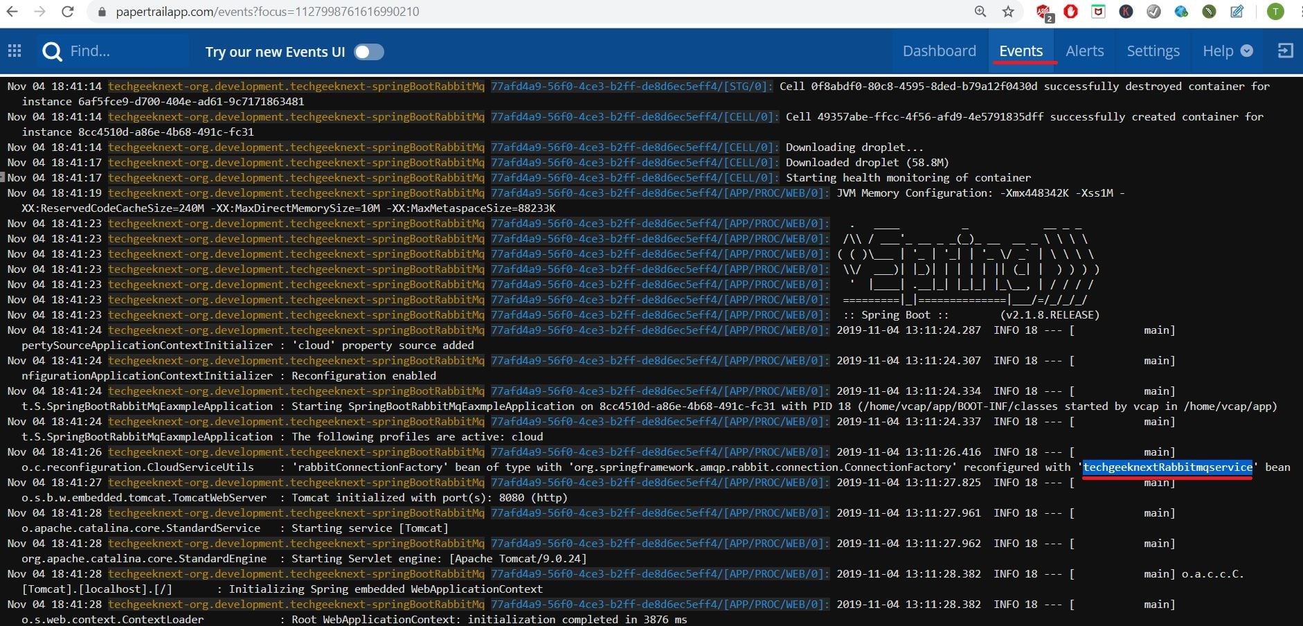 Papertrailapp Logs